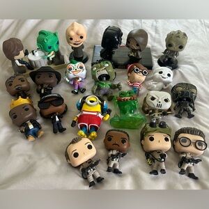 Funko Pop Lot of 20 Vinyl Figures Star Wars Ghostbusters Waldo Minion Loose
